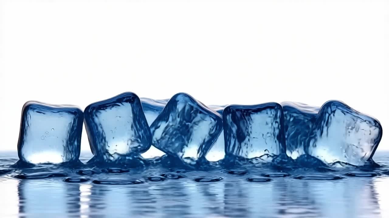 물 속의 얼음 어리