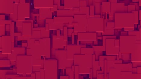 animación del círculo de procesamiento sobre un fondo rosa cubierto por bloques rojos