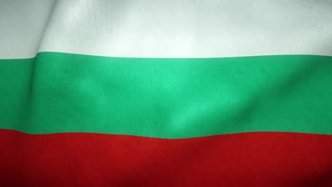 flag of bulgaria waving in the wind