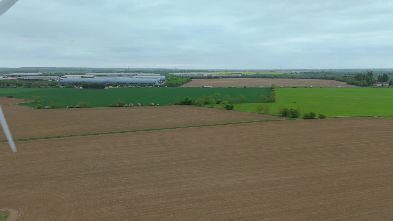 Biggleswade Wind Power Station Aerial Footage