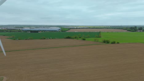 biggleswade wind power station aerial footage