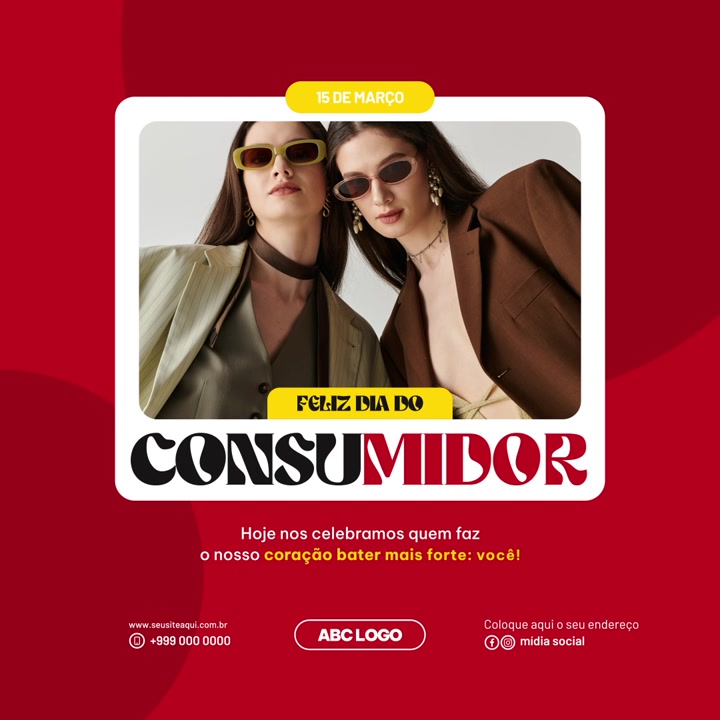 Promotional Social Media Graphic for Consumer Day Featuring Stylish Women