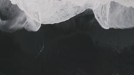 black sand beach waves