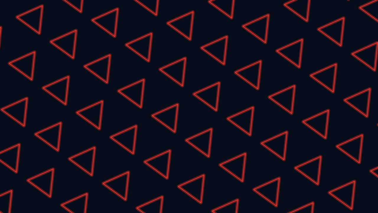 patrón de triángulos del arco iris en el espacio oscuro