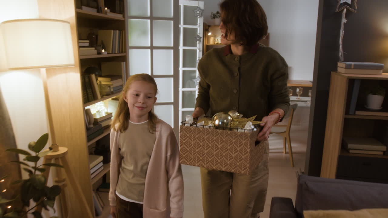 가족 크리스마스 장식