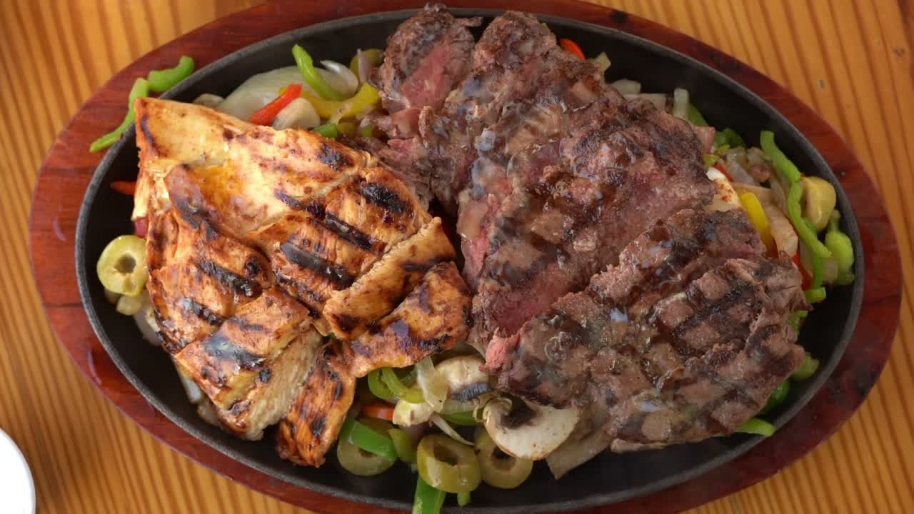 delicious food in fancy restaurant, close up shot