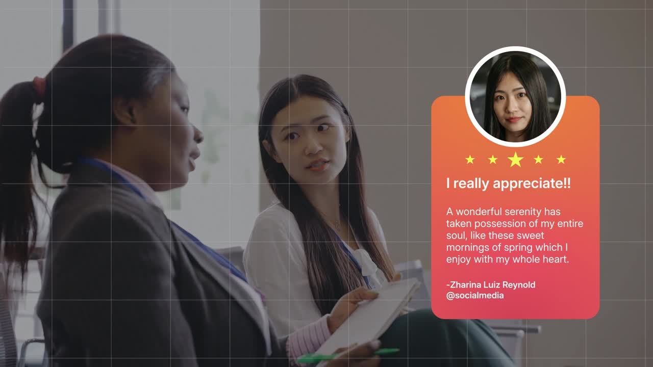 Storia di Testimonianza Social Media Minimalista After Effect