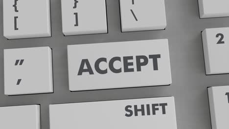 ACCEPT BUTTON PRESSING ON KEYBOARD