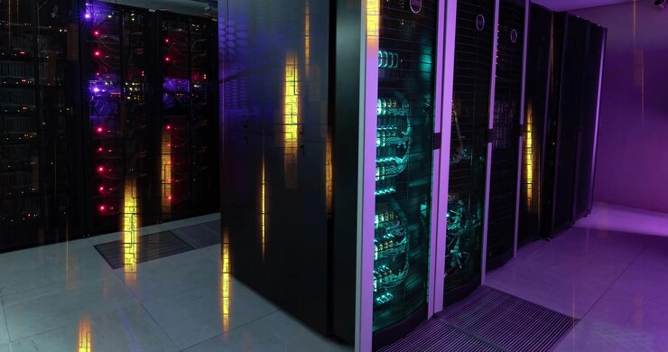 Animation of data processing over computer servers