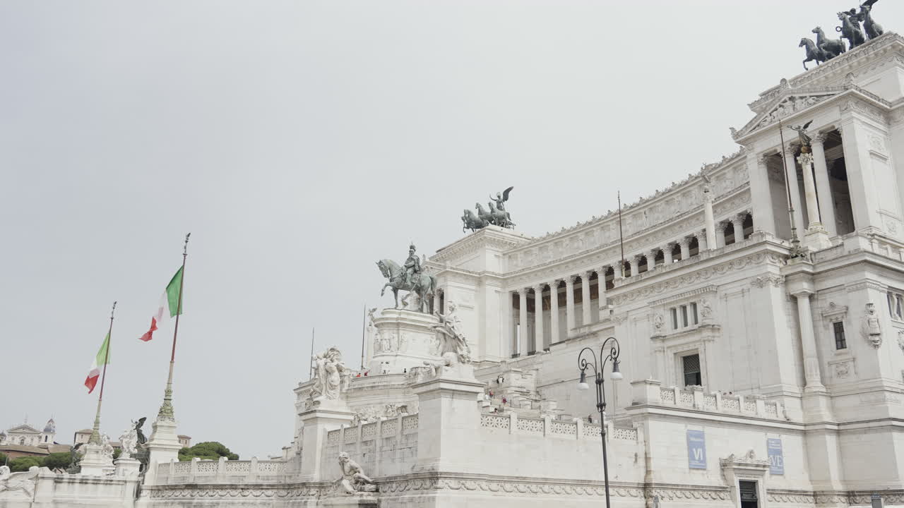 Architettura monumentale dell'Altare della Patria a Roma