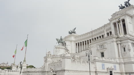 monumental architecture of the altare della patria in rome