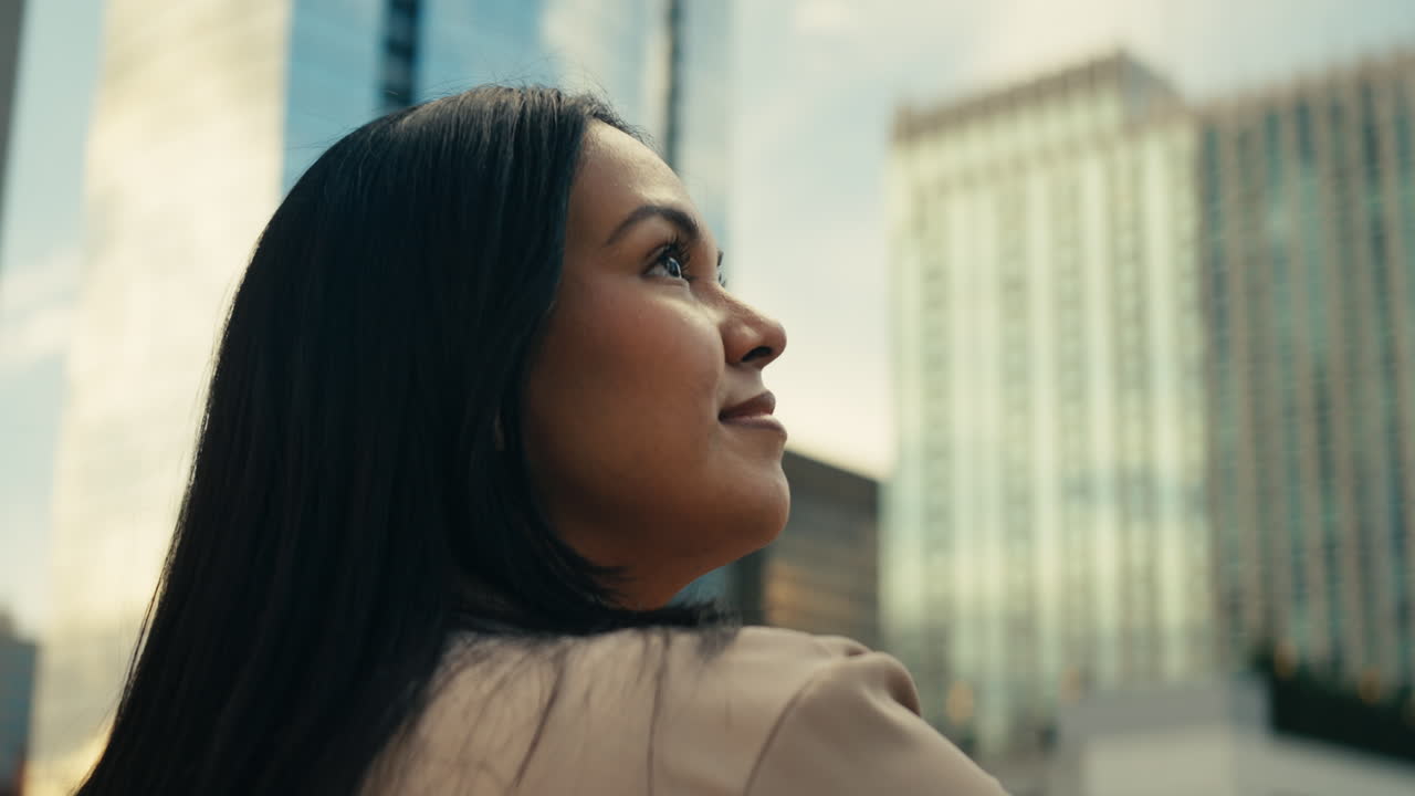 Confident Businesswoman in Urban Setting