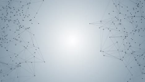 abstract 4k loop digital connection moving dots and lines technology background network connection