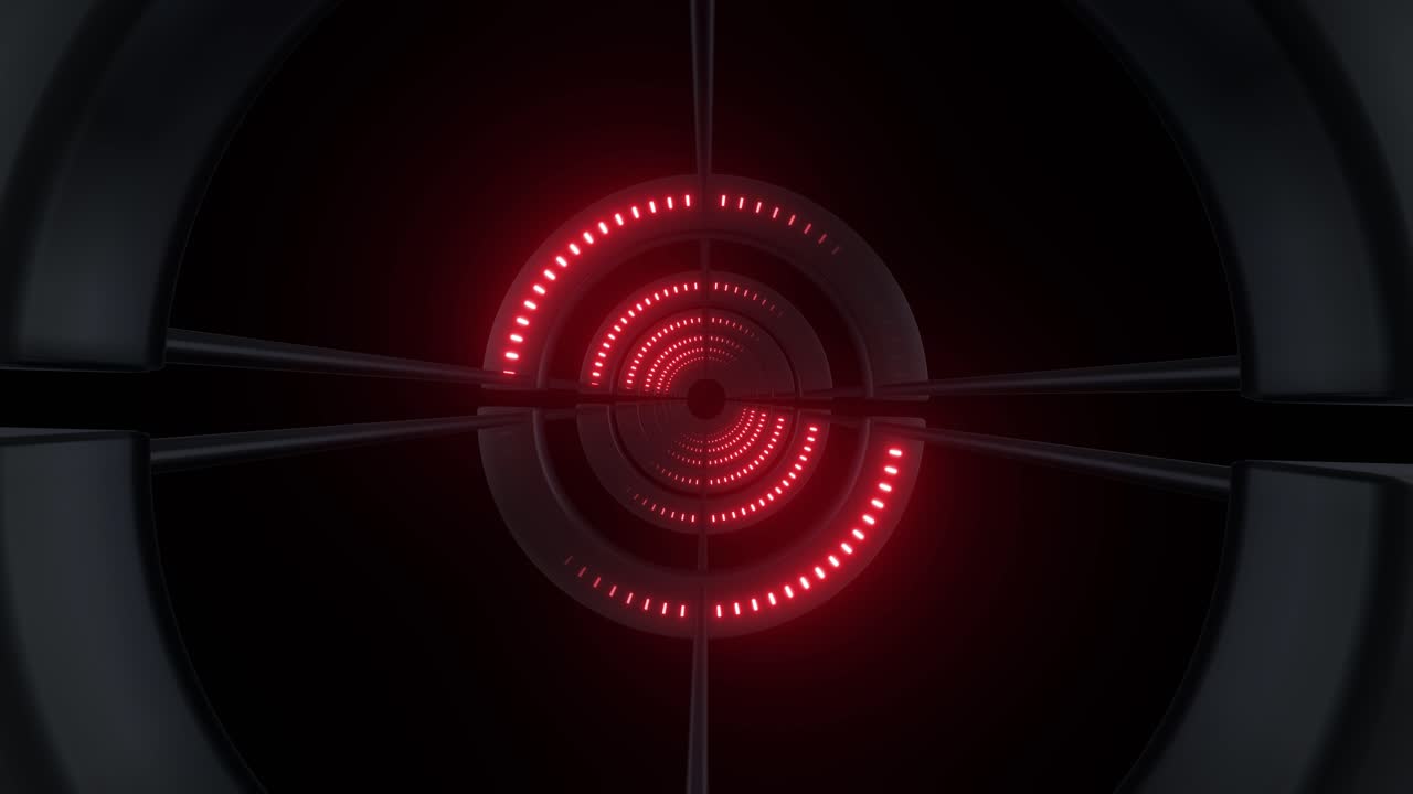 el túnel de neón futurista