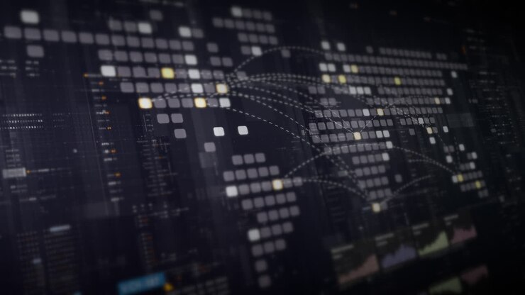 Dynamic data visuals for business info graphics, animated charts, and data-driven insights for a business meeting mock-up. Explore the world of trading, stock exchanges, and crypto