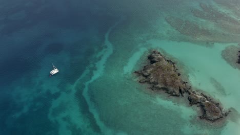 aerial ocean water tropics beauty vacation reef coral drone peaceful