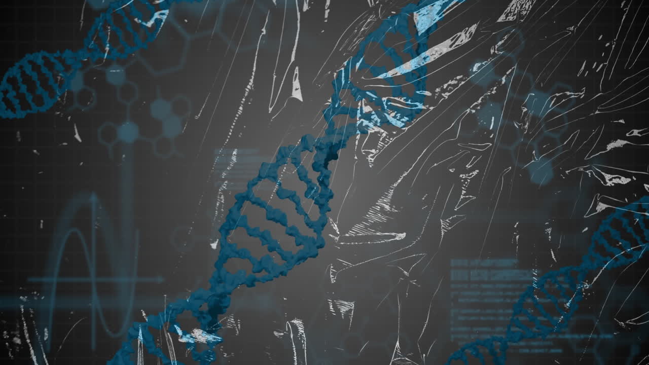 DNA strand processing with binary coding in scientific data animation for research