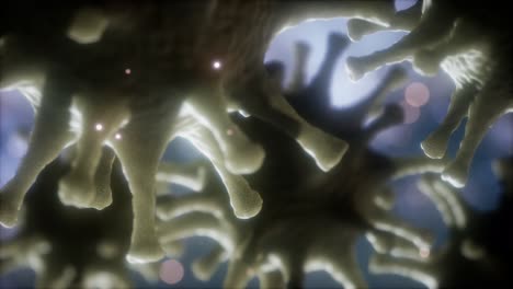 concepto de virus respiratorio coronavirus ncov