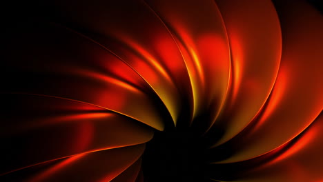 abstract red and orange spiral design