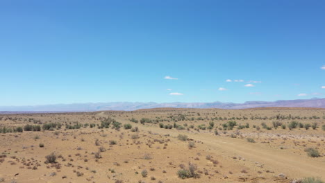 karoo semi-desert in south africa, drone fly over low to high