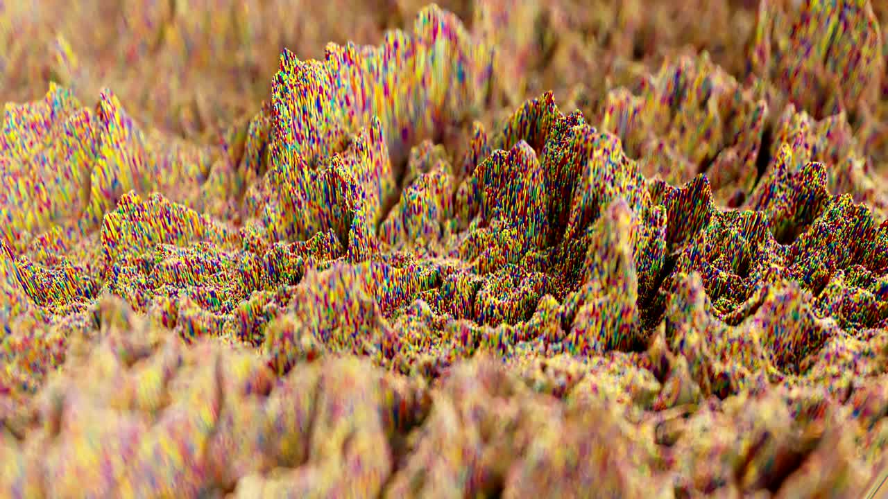 4k 추상 토포그래픽 파형