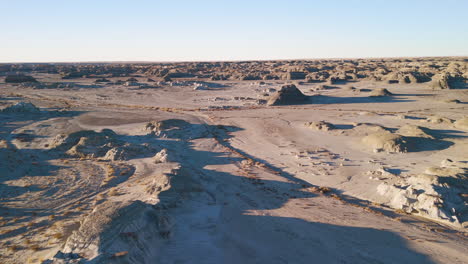 bisti de-na-zin wilderness - aerial scenic terrain