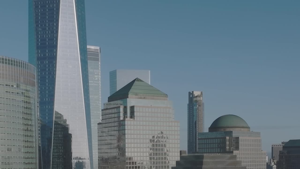 paisaje urbano con rascacielos