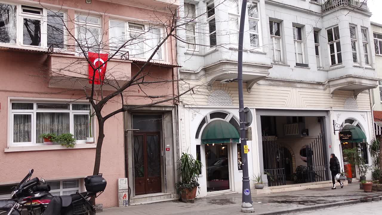 escena callejera en la ciudad de estambul