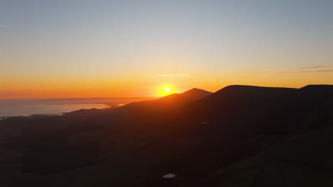sunrise at conor pass - dingle co.kerry - 4k cinematic drone footage 01