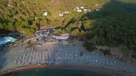 evening atmosphere at sunset on hippy beach