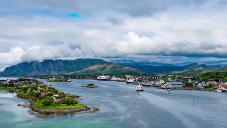 Bronnoysund-Norwegen-Zeitraffer