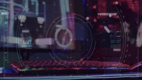animación del alcance y procesamiento de datos sobre equipos informáticos de videojuegos