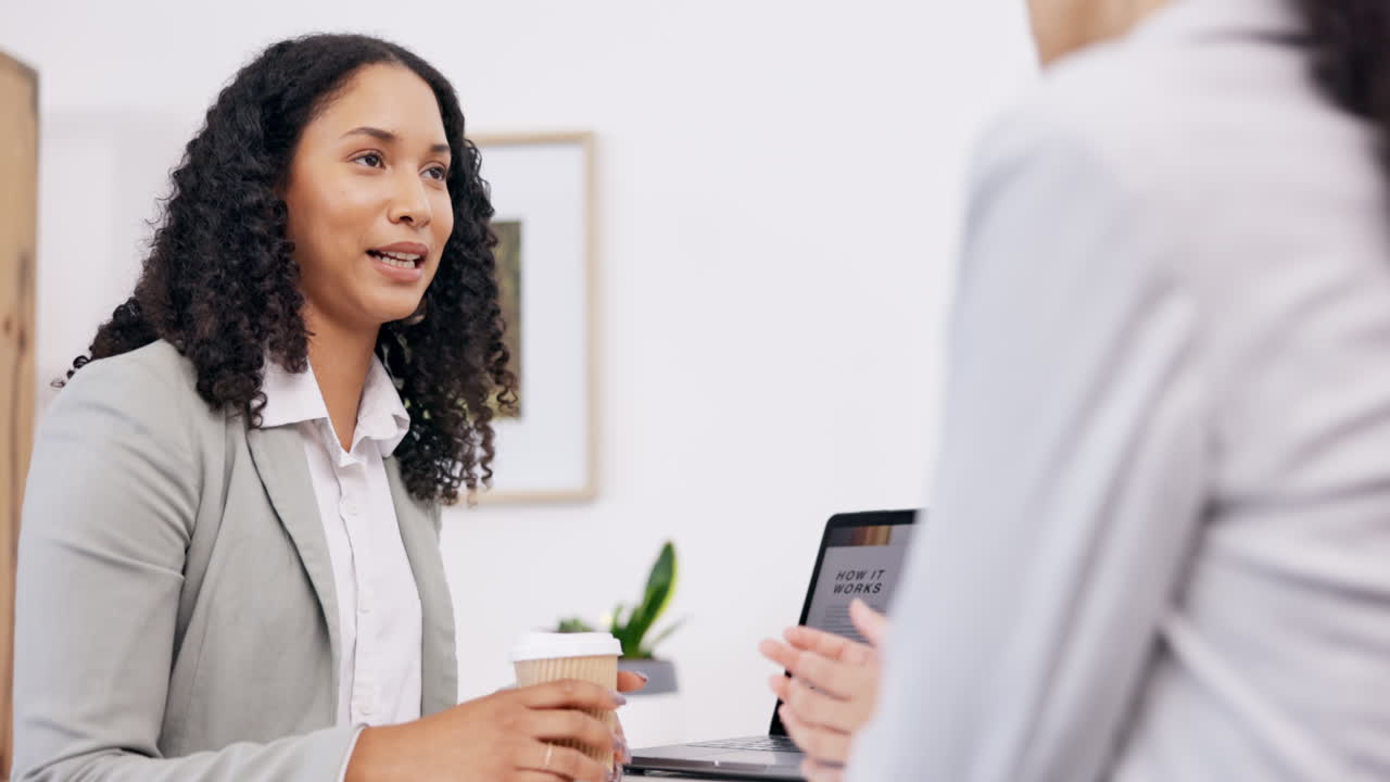 Business, women and employees planning