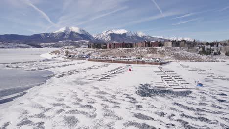 dillon reservoir, completely frozen over