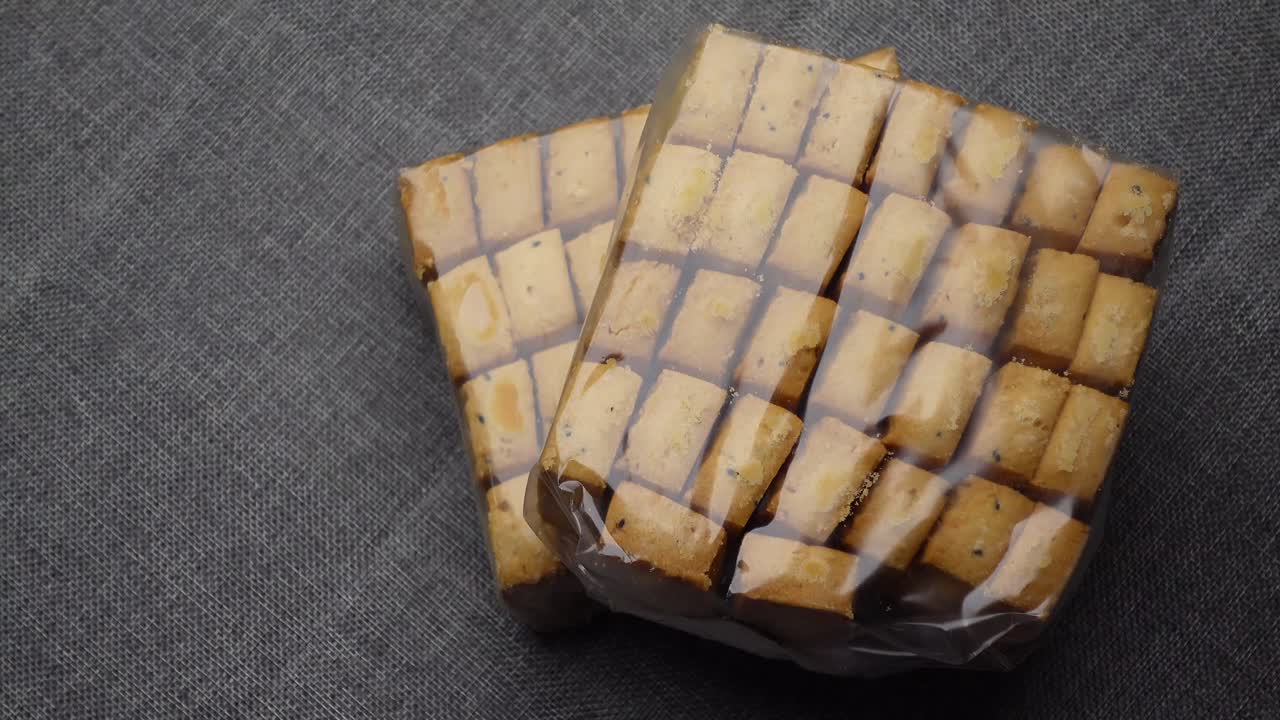 Stacked Packaged Biscuits