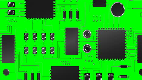 close-up of electronic circuit board