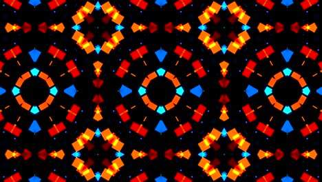 fondo de video caleidoscópico colorido. telón de fondo abstracto