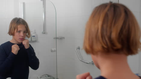 Boxing-Practice-in-the-Bathroom