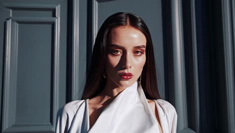 beautiful woman in fashion portrait