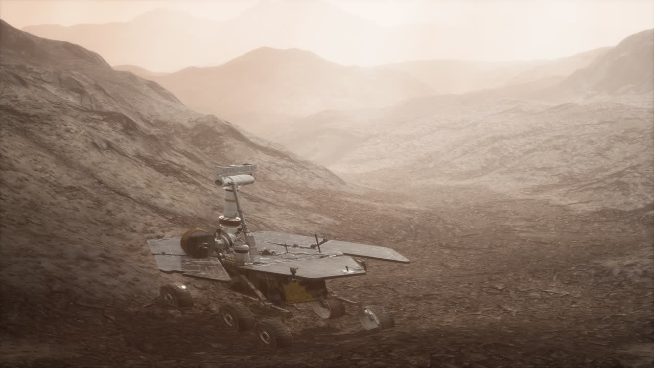 Opportunity Mars exploring the surface of red planet