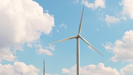 Wind turbine generating electricity in the Balkan highlands. Clear visuals of motion and engineering amidst fresh mountain air