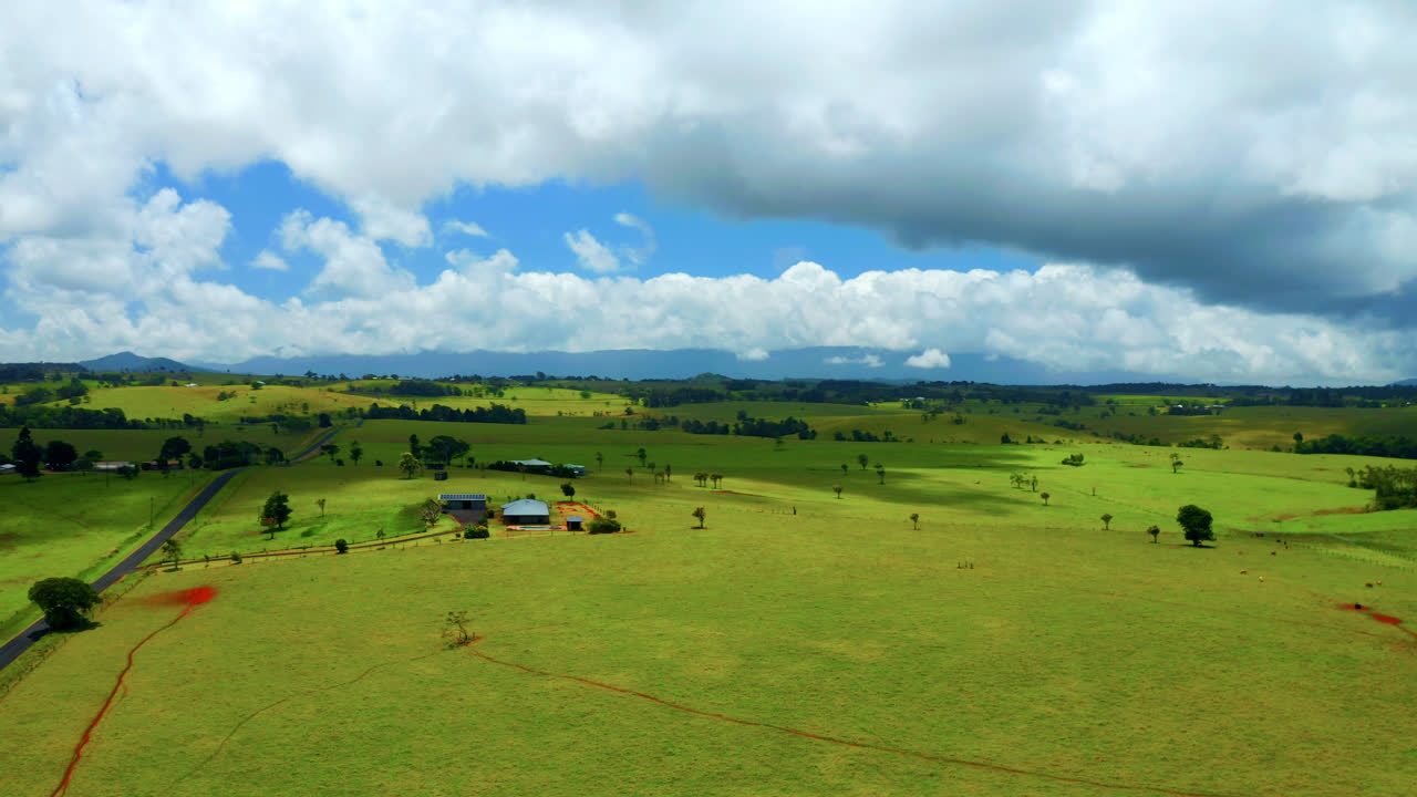 atherton tablelands, queensland, australia - 공중 드론 샷