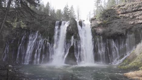 large waterfall in the forest - mcarthur-burney falls