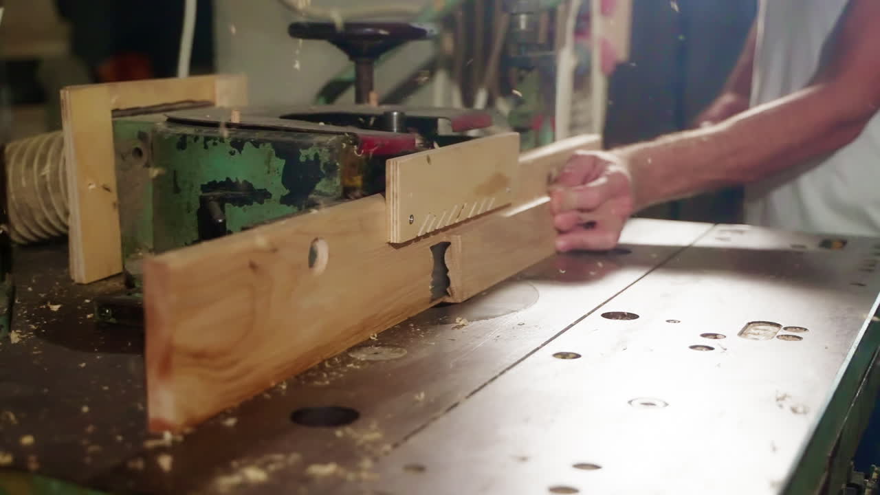 proceso de carpintería con máquina de enrutador