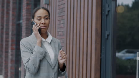 businesswoman on a phone call