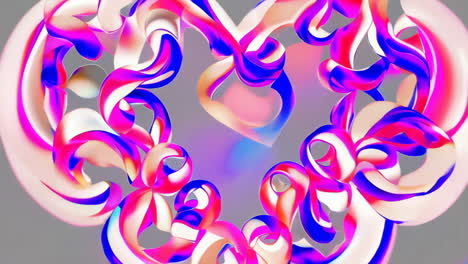 abstract vibrant heart design