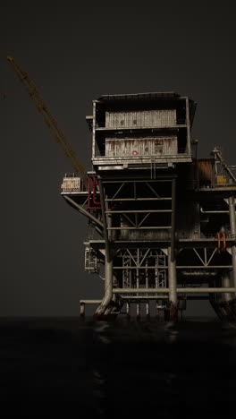 oil rig platform in the ocean