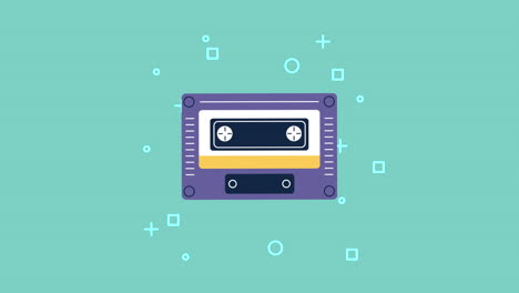 vintage cassette tape illustration