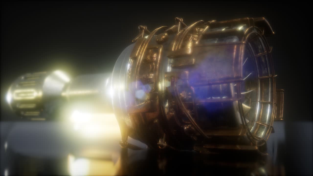 Rotate Jet Engine Turbine