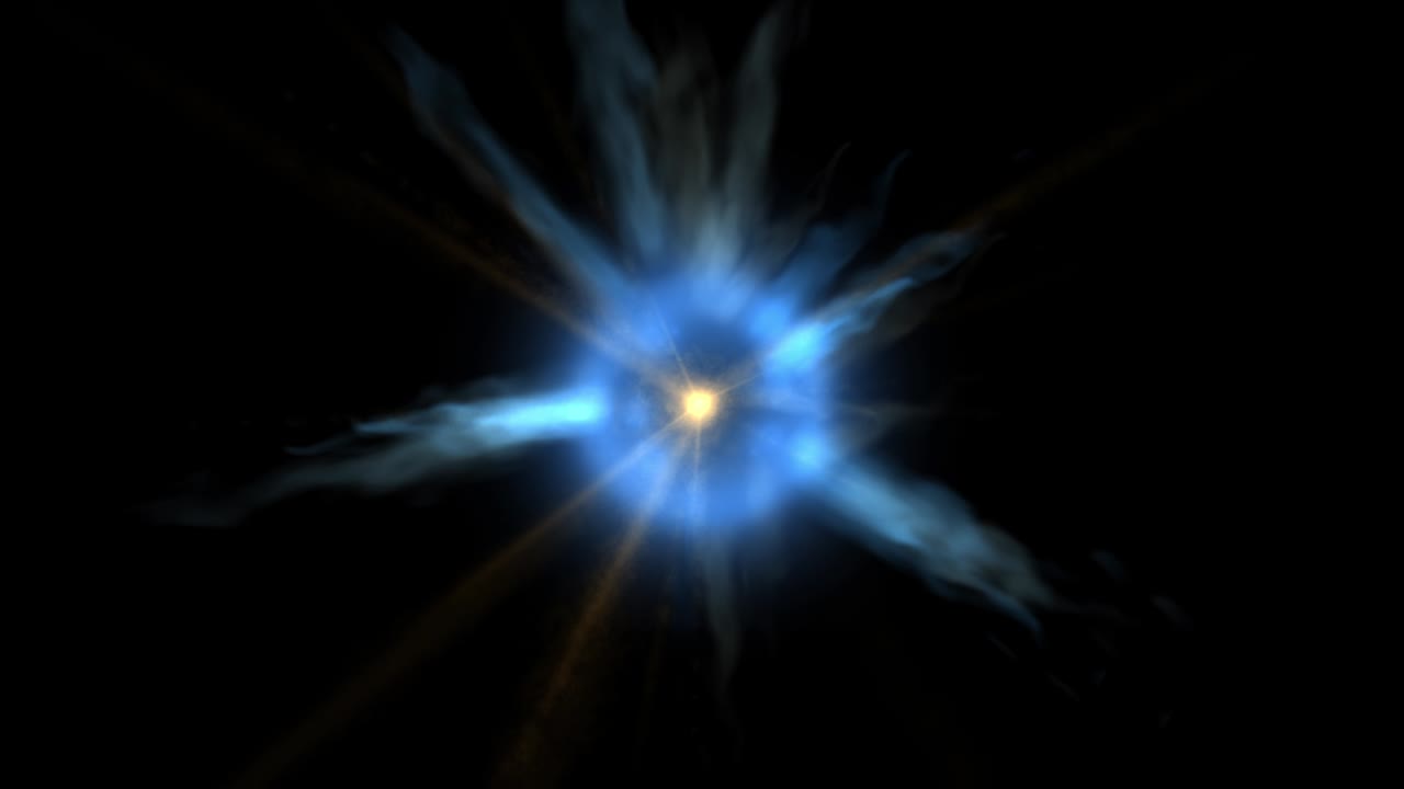 4k 애니메이션 배경은 플라즈마 에너지를 모방합니다.